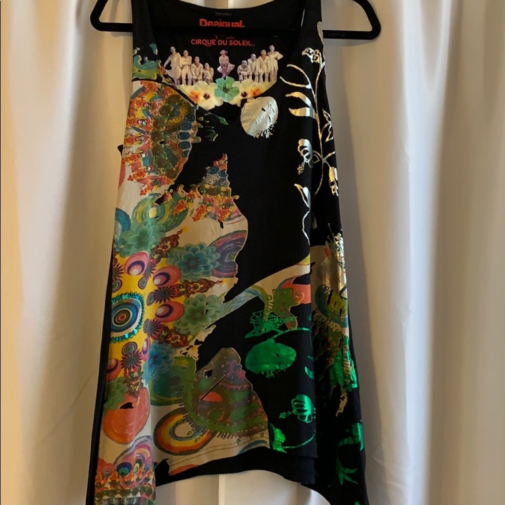 EUC - Wearable Art - Desigual Tank Top for Cirque du Soleil -  Size M